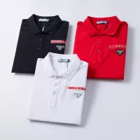 Cheap Prada T-Shirts Short Sleeved For Men #1333832 Replica Wholesale [$32.00 USD] [ITEM#1333832] on Replica Prada T-Shirts
