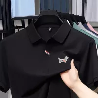 Cheap Thom Browne TB T-Shirts Short Sleeved For Men #1334400 Replica Wholesale [$34.00 USD] [ITEM#1334400] on Replica Thom Browne TB T-Shirts