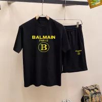 Cheap Balmain Tracksuits Short Sleeved For Men #1334709 Replica Wholesale [$48.00 USD] [ITEM#1334709] on Replica Balmain Tracksuits