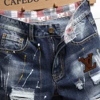 Cheap Louis Vuitton LV Jeans For Men #1334780 Replica Wholesale [$40.00 USD] [ITEM#1334780] on Replica Louis Vuitton LV Jeans
