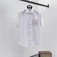 Cheap Hermes Shirts Short Sleeved For Men #1334837 Replica Wholesale [$42.00 USD] [ITEM#1334837] on Replica Hermes Shirts