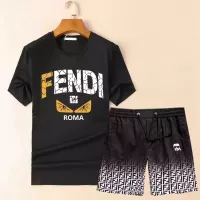 Cheap Fendi Tracksuits Short Sleeved For Men #1335109 Replica Wholesale [$68.00 USD] [ITEM#1335109] on Replica Fendi Tracksuits