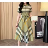 Cheap Burberry Dresses Short Sleeved For Women #1335838 Replica Wholesale [$85.00 USD] [ITEM#1335838] on Replica Burberry Dresses