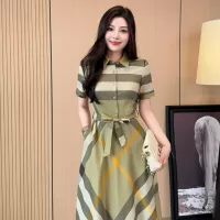 Cheap Burberry Dresses Short Sleeved For Women #1335838 Replica Wholesale [$85.00 USD] [ITEM#1335838] on Replica Burberry Dresses