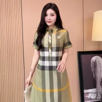 Cheap Burberry Dresses Short Sleeved For Women #1335839 Replica Wholesale [$85.00 USD] [ITEM#1335839] on Replica Burberry Dresses
