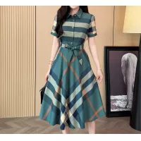 Cheap Burberry Dresses Short Sleeved For Women #1335840 Replica Wholesale [$85.00 USD] [ITEM#1335840] on Replica Burberry Dresses
