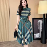 Cheap Burberry Dresses Short Sleeved For Women #1335840 Replica Wholesale [$85.00 USD] [ITEM#1335840] on Replica Burberry Dresses