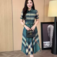 Cheap Burberry Dresses Short Sleeved For Women #1335840 Replica Wholesale [$85.00 USD] [ITEM#1335840] on Replica Burberry Dresses