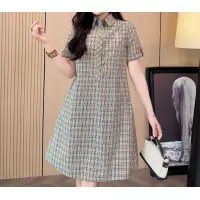 Cheap Burberry Dresses Short Sleeved For Women #1335842 Replica Wholesale [$85.00 USD] [ITEM#1335842] on Replica Burberry Dresses