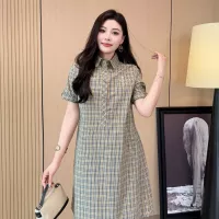 Cheap Burberry Dresses Short Sleeved For Women #1335842 Replica Wholesale [$85.00 USD] [ITEM#1335842] on Replica Burberry Dresses