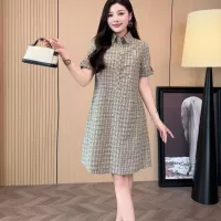 Cheap Burberry Dresses Short Sleeved For Women #1335842 Replica Wholesale [$85.00 USD] [ITEM#1335842] on Replica Burberry Dresses