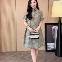 Cheap Burberry Dresses Short Sleeved For Women #1335842 Replica Wholesale [$85.00 USD] [ITEM#1335842] on Replica Burberry Dresses