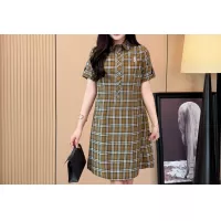 Cheap Burberry Dresses Short Sleeved For Women #1335843 Replica Wholesale [$85.00 USD] [ITEM#1335843] on Replica Burberry Dresses