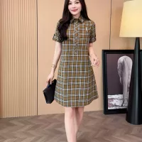 Cheap Burberry Dresses Short Sleeved For Women #1335843 Replica Wholesale [$85.00 USD] [ITEM#1335843] on Replica Burberry Dresses