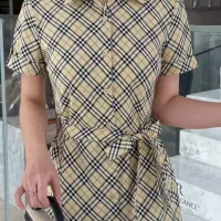 Cheap Burberry Dresses Short Sleeved For Women #1335845 Replica Wholesale [$85.00 USD] [ITEM#1335845] on Replica Burberry Dresses