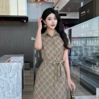 Cheap Burberry Dresses Short Sleeved For Women #1335846 Replica Wholesale [$85.00 USD] [ITEM#1335846] on Replica Burberry Dresses