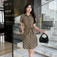 Cheap Burberry Dresses Short Sleeved For Women #1335852 Replica Wholesale [$85.00 USD] [ITEM#1335852] on Replica Burberry Dresses