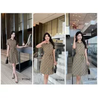 Cheap Burberry Dresses Short Sleeved For Women #1335852 Replica Wholesale [$85.00 USD] [ITEM#1335852] on Replica Burberry Dresses