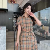 Cheap Burberry Dresses Short Sleeved For Women #1335859 Replica Wholesale [$85.00 USD] [ITEM#1335859] on Replica Burberry Dresses
