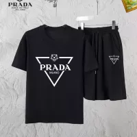 Cheap Prada Tracksuits Short Sleeved For Men #1336102 Replica Wholesale [$48.00 USD] [ITEM#1336102] on Replica Prada Tracksuits