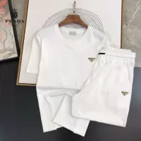 Cheap Prada Tracksuits Short Sleeved For Men #1336148 Replica Wholesale [$48.00 USD] [ITEM#1336148] on Replica Prada Tracksuits