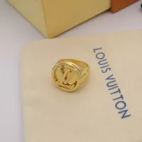 Cheap Louis Vuitton LV Rings In Gold #1337069 Replica Wholesale [$25.00 USD] [ITEM#1337069] on Replica Louis Vuitton LV Rings