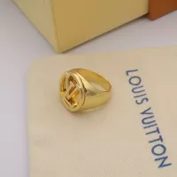 Cheap Louis Vuitton LV Rings In Gold #1337069 Replica Wholesale [$25.00 USD] [ITEM#1337069] on Replica Louis Vuitton LV Rings