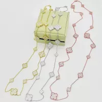 Cheap Van Cleef &amp; Arpels Necklaces For Women #1337575 Replica Wholesale [$60.00 USD] [ITEM#1337575] on Replica Van Cleef &amp; Arpels Necklaces