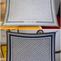 Cheap Christian Dior Silk Squares #1337941 Replica Wholesale [$68.00 USD] [ITEM#1337941] on Replica Christian Dior Scarf