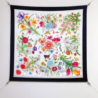 Cheap Gucci Silk Squares #1338025 Replica Wholesale [$64.00 USD] [ITEM#1338025] on Replica Gucci Scarf