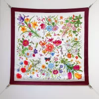 Cheap Gucci Silk Squares #1338026 Replica Wholesale [$64.00 USD] [ITEM#1338026] on Replica Gucci Scarf