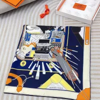 Cheap Hermes Silk Square #1338153 Replica Wholesale [$64.00 USD] [ITEM#1338153] on Replica Hermes Scarf