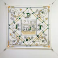 Cheap Hermes Silk Square #1338182 Replica Wholesale [$64.00 USD] [ITEM#1338182] on Replica Hermes Scarf