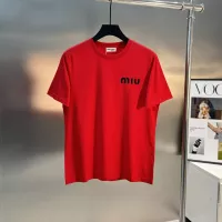 Cheap MIU MIU T-Shirts Short Sleeved For Men #1338367 Replica Wholesale [$92.00 USD] [ITEM#1338367] on Replica MIU MIU T-Shirts