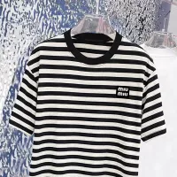 Cheap MIU MIU T-Shirts Short Sleeved For Men #1338377 Replica Wholesale [$96.00 USD] [ITEM#1338377] on Replica MIU MIU T-Shirts