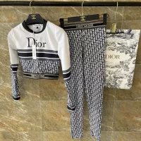 Cheap Christian Dior Yoga Tracksuits Long Sleeved For Women #1338524 Replica Wholesale [$45.00 USD] [ITEM#1338524] on Replica Christian Dior Tracksuits