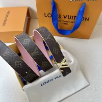 Cheap Louis Vuitton AAA Quality Belts In 3.0cm For Women #1339614 Replica Wholesale [$56.00 USD] [ITEM#1339614] on Replica Louis Vuitton AAA Quality Belts