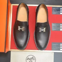 Cheap Hermes Leather Shoes For Men #1339664 Replica Wholesale [$102.00 USD] [ITEM#1339664] on Replica Hermes Leather Shoes