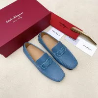 Cheap Salvatore Ferragamo Leather Shoes For Men #1339992 Replica Wholesale [$125.00 USD] [ITEM#1339992] on Replica Salvatore Ferragamo Leather Shoes