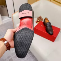 Cheap Salvatore Ferragamo Leather Shoes For Men #1340009 Replica Wholesale [$88.00 USD] [ITEM#1340009] on Replica Salvatore Ferragamo Leather Shoes