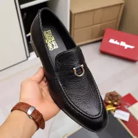 Cheap Salvatore Ferragamo Leather Shoes For Men #1340039 Replica Wholesale [$85.00 USD] [ITEM#1340039] on Replica Salvatore Ferragamo Leather Shoes