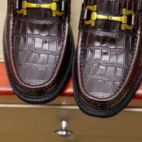 Cheap Salvatore Ferragamo Leather Shoes For Men #1340044 Replica Wholesale [$88.00 USD] [ITEM#1340044] on Replica Salvatore Ferragamo Leather Shoes