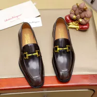 Cheap Salvatore Ferragamo Leather Shoes For Men #1340047 Replica Wholesale [$88.00 USD] [ITEM#1340047] on Replica Salvatore Ferragamo Leather Shoes