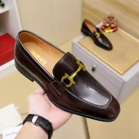 Cheap Salvatore Ferragamo Leather Shoes For Men #1340047 Replica Wholesale [$88.00 USD] [ITEM#1340047] on Replica Salvatore Ferragamo Leather Shoes