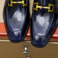 Cheap Salvatore Ferragamo Leather Shoes For Men #1340048 Replica Wholesale [$88.00 USD] [ITEM#1340048] on Replica Salvatore Ferragamo Leather Shoes