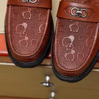 Cheap Salvatore Ferragamo Leather Shoes For Men #1340050 Replica Wholesale [$88.00 USD] [ITEM#1340050] on Replica Salvatore Ferragamo Leather Shoes