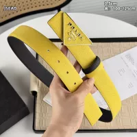 Cheap Prada AAA Quality Belts In Gold For Men #1340117 Replica Wholesale [$56.00 USD] [ITEM#1340117] on Replica Prada AAA Quality Belts
