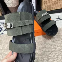 Cheap Hermes Slippers For Men #1340332 Replica Wholesale [$60.00 USD] [ITEM#1340332] on Replica Hermes Slippers