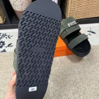 Cheap Hermes Slippers For Men #1340332 Replica Wholesale [$60.00 USD] [ITEM#1340332] on Replica Hermes Slippers