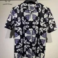 Cheap Chrome Hearts Shirts Short Sleeved For Men #1340450 Replica Wholesale [$40.00 USD] [ITEM#1340450] on Replica Chrome Hearts Shirts